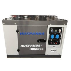 Máy Phát Điện Chạy Dầu 5Kw Huspanda HD6600S Chống Ồn