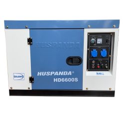 Máy Phát Điện Chạy Dầu 5Kw Huspanda HD6600S Chống Ồn